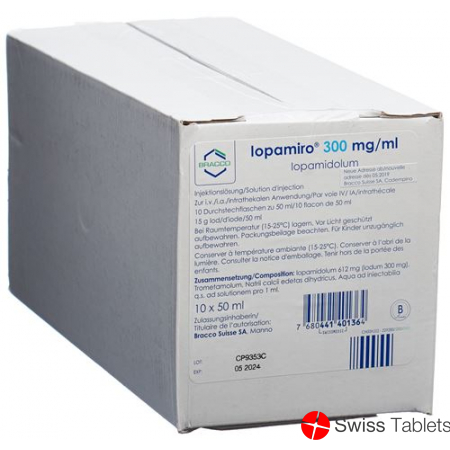 Iopamiro Injektionslösung 300mg/ml Flasche 50ml buy online
