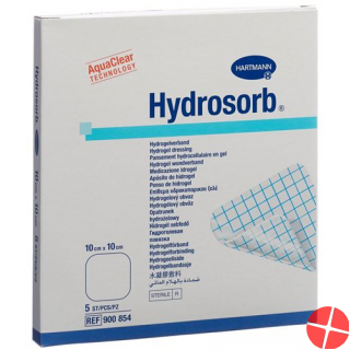 Hydrosorb Hydrogel Verband 10x10cm Steril 5 Stück