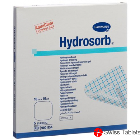 Hydrosorb Hydrogel Verband 10x10cm Steril 5 Stück buy online