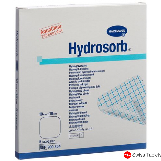 Hydrosorb Hydrogel Verband 10x10cm Steril 5 Stück buy online