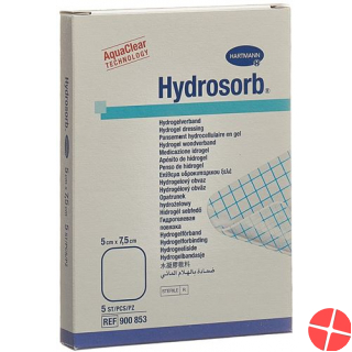 Hydrosorb Hydrogel Verband 5x7.5cm Steril 5 Stück
