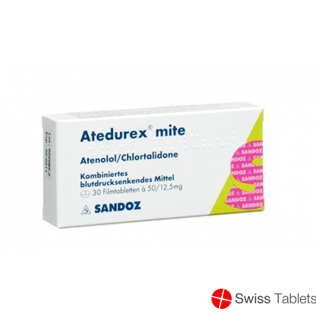 Atedurex Mite Filmtabletten 50/12.5 100 Stück buy online