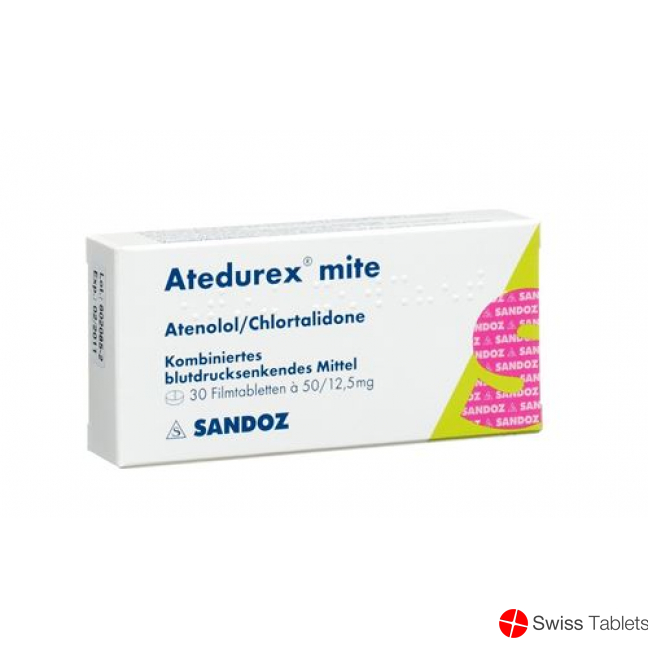 Atedurex Mite Filmtabletten 50/12.5 100 Stück buy online