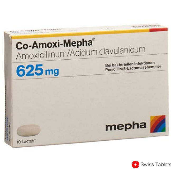 Co Amoxi Mepha Lactabs 625mg 20 Stück buy online