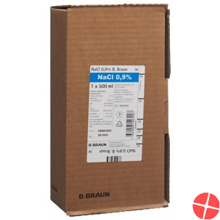 NaCl Braun 0.9% O Best 10 Ecofl Pl 500ml