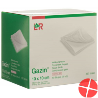 Gazin Faltkompressen 10x10cm 16-fach Steril 10x 10 Stück