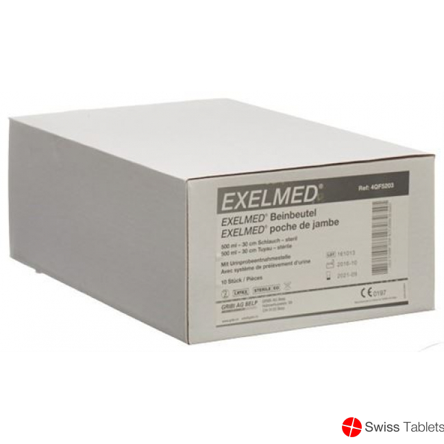 Exelmed Set 10x Beinbeut 500ml 30cm +1 Paa Halteba buy online