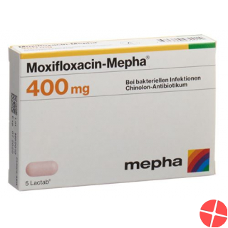 Moxifloxacin Mepha Lactab 400 mg of 7 pcs
