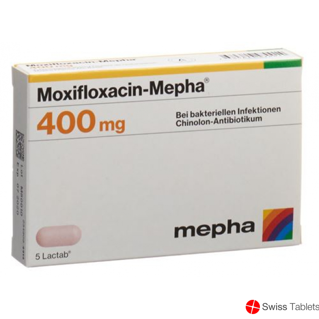 Moxifloxacin Mepha Lactab 400 mg of 7 pcs
