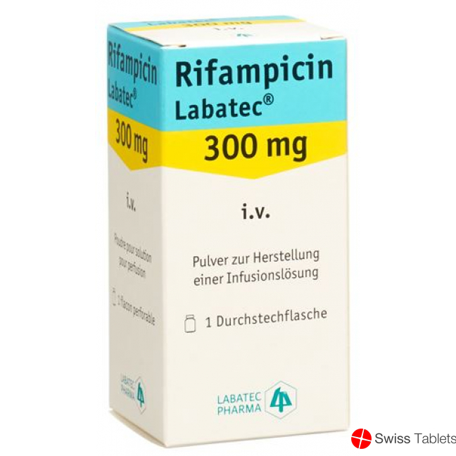 Rifampicin Labatec Trockensub 300 mg i.v. Durchstf 10 pcs