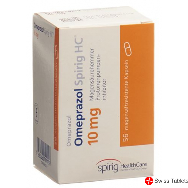 Omeprazol Spirig HC Kapseln 10mg (neu) Dose 28 Stück buy online