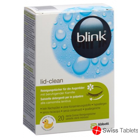 Blink Lid-Clean Reinigungstücher 20 Stück buy online