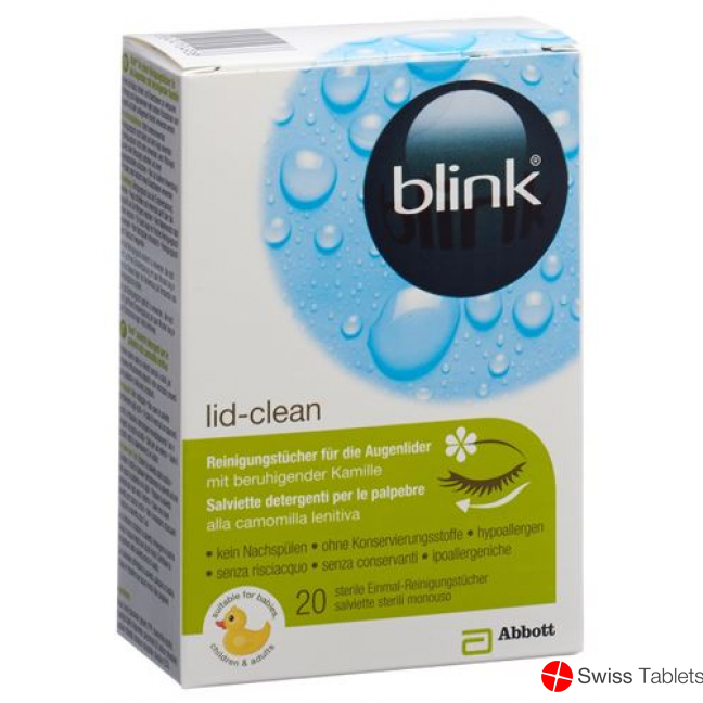 Blink Lid-Clean Reinigungstücher 20 Stück buy online