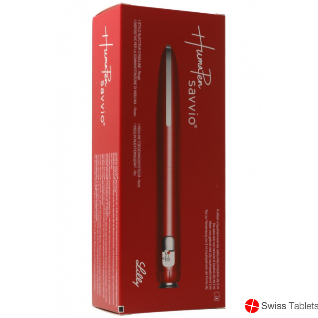 HumaPen Savvio Pen for insulin injections red HumaPen Savvio Pen for insulin injections red