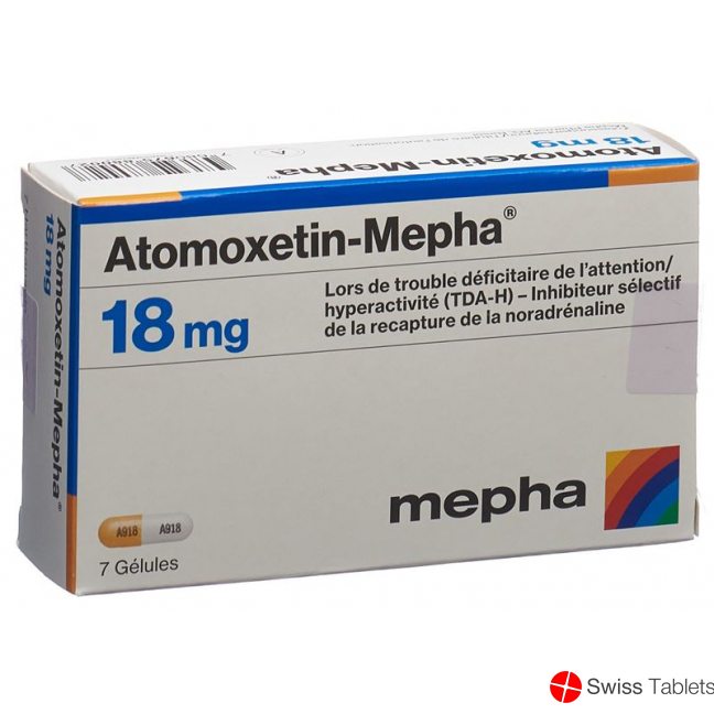 Atomoxetin Mepha Kapseln 18mg 7 Stück buy online