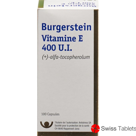 BURGERSTEIN Vitamin E capsules 400 IE buy online