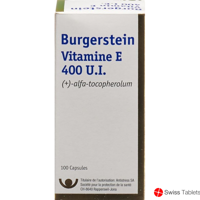 BURGERSTEIN Vitamin E capsules 400 IE buy online