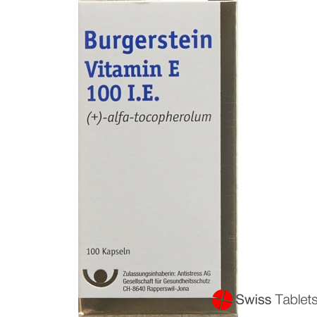 Burgerstein Vitamin E capsules 100 IE Ds 100 pieces buy online
