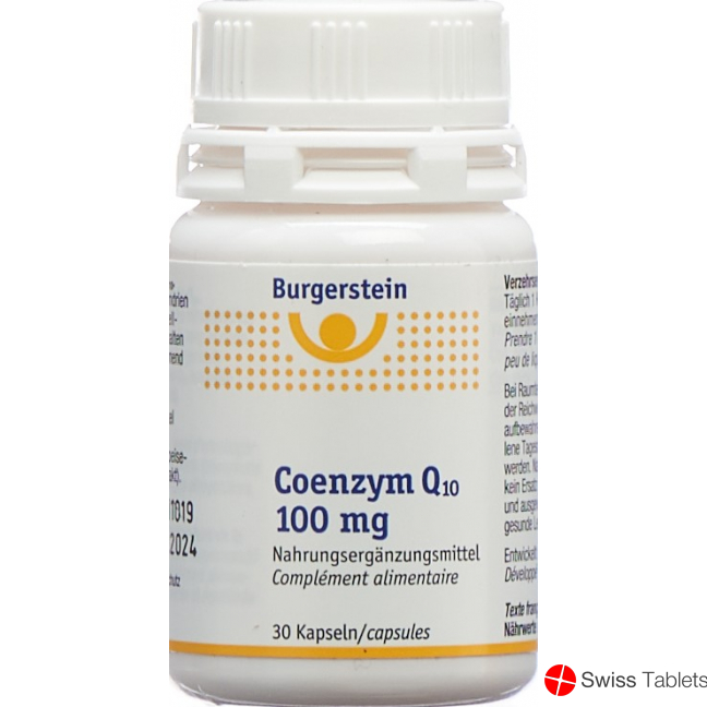 Burgerstein Coenzym Q10 capsules 100 mg Ds 30 pieces buy online