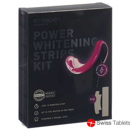 SMILEPEN Pow Whiten Strips Kit Strips&Accelerator