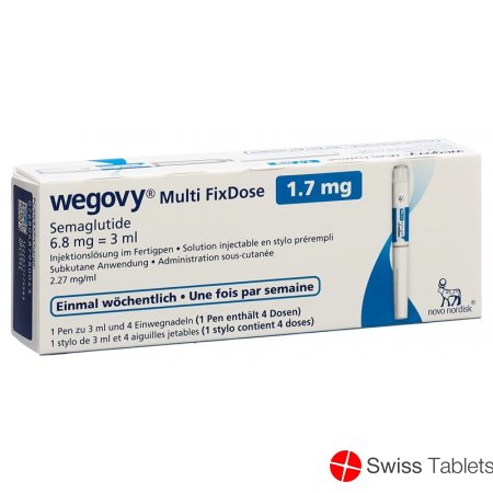 Wegovy Multi FixDose injection solution 1.7 mg pre-filled pen