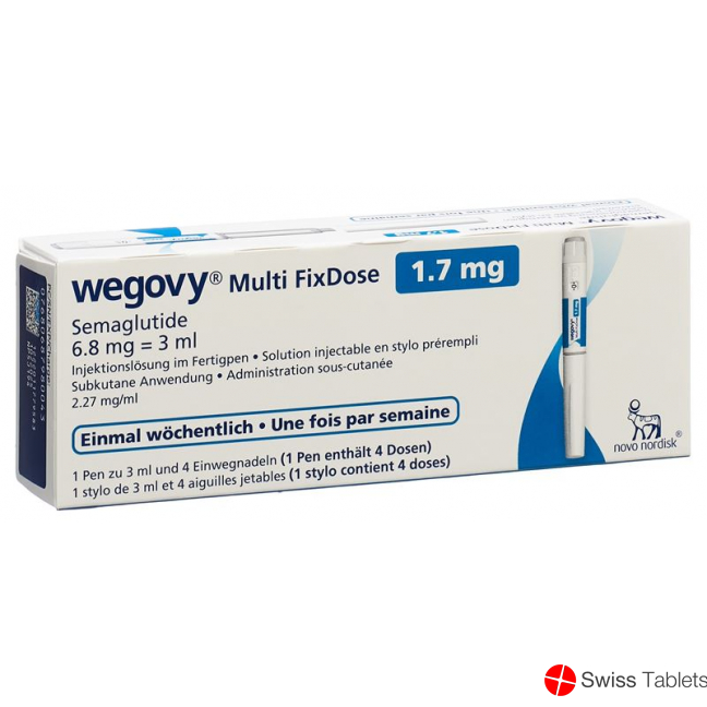 Wegovy Multi FixDose injection solution 1.7 mg pre-filled pen