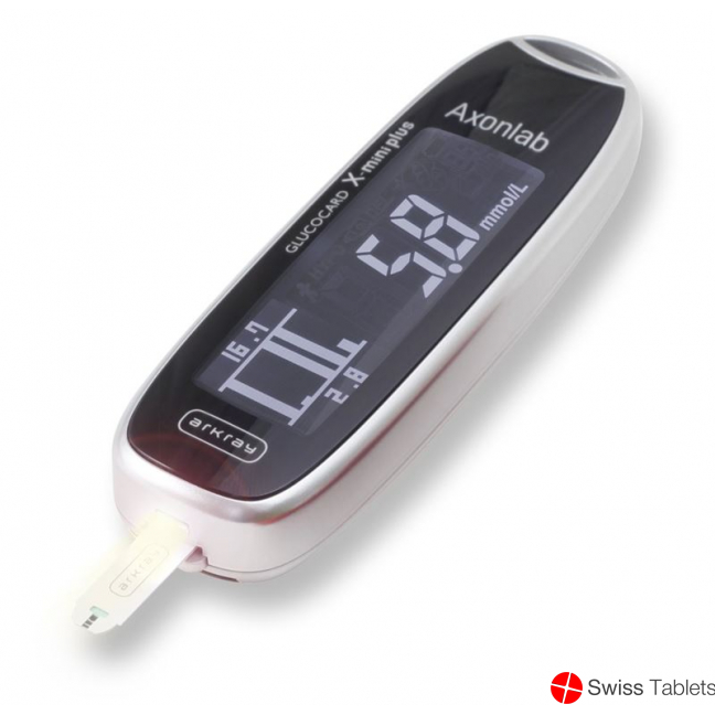 Glucocard X-mini plus blood glucose meter kit silver