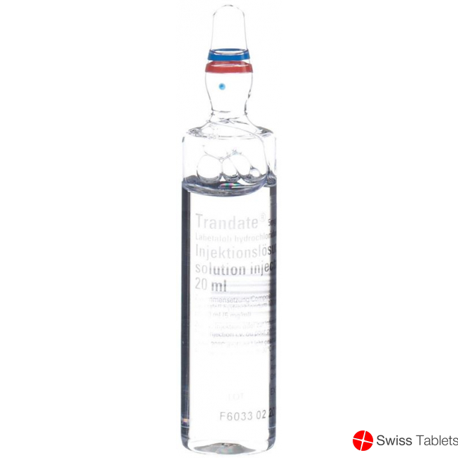 Trandate Injektionslösung 100mg/20ml 5 Ampullen 20ml buy online