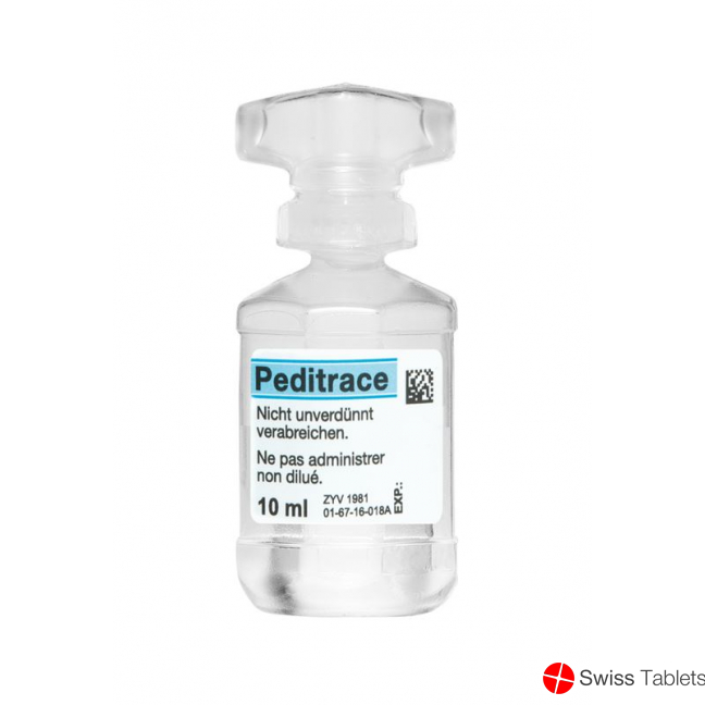 Peditrace Infusionskonzentrat 10 Zus Ampullen 10ml buy online