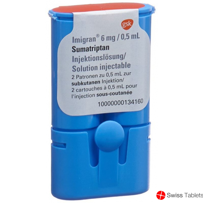 Imigran Injektionslösung 6mg/0.5ml Ampullen 2 Stück buy online
