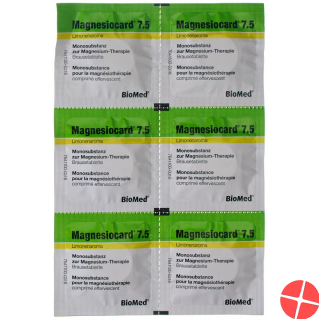 Magnesiocard 7.5 Brausetabletten 7.5 Mmol 20 Stück