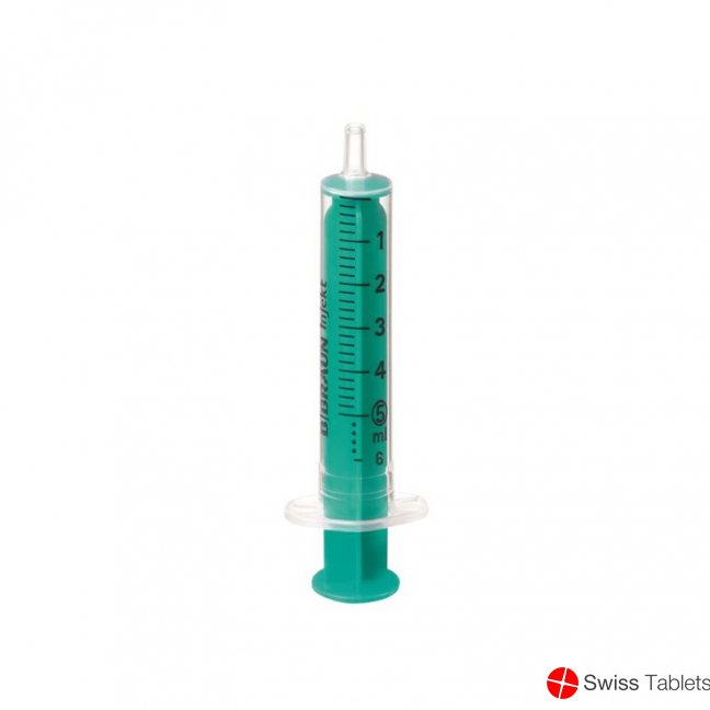 Braun Injektionsspritze 5ml Luer 2-teilig Exzentrisch 100 Stück buy online