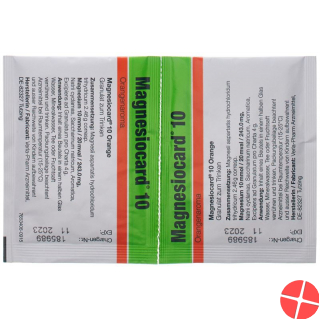 Magnesiocard 10 Granulat 10 Mmol Orange 20 Beutel 5g