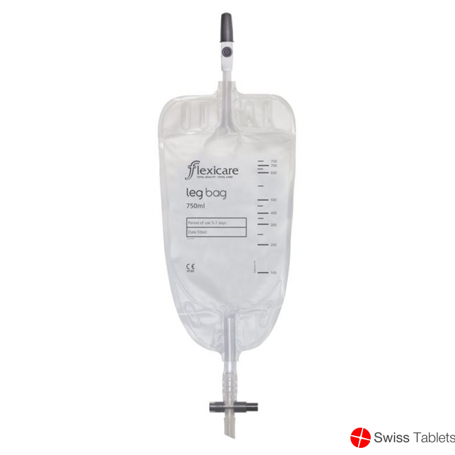 Flexicare Urinbeutel 750ml 7cm Ablauf Rv 10 X buy online