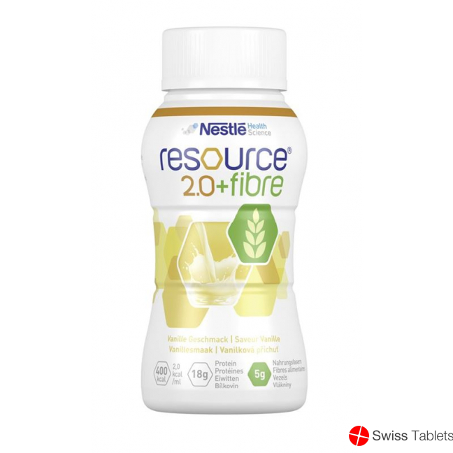 Resource 2.0 Fibre Drink Vanille 4x 200ml buy online