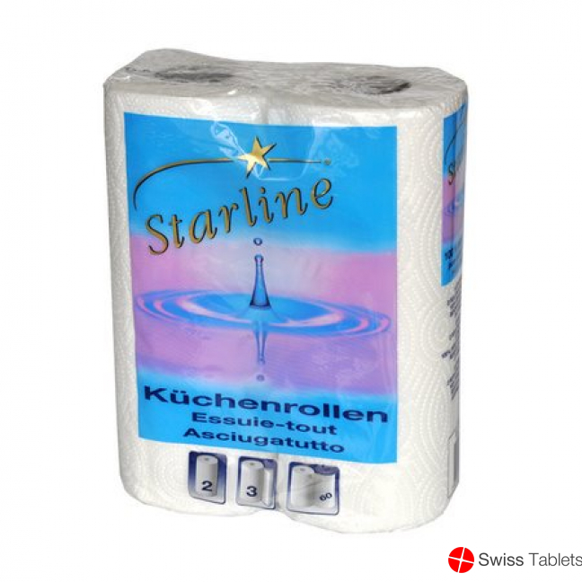 Starline Haushaltsrolle Weiss 3-lagig 20x 2 Stück buy online