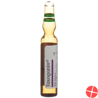 Toxogonin Injektionslösung 250mg/ml O Cons 5 Ampullen 1ml