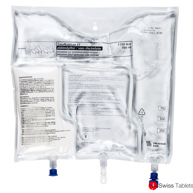 Smofkabiven Ef Infusionsemulsion 986ml Beutel 4 Stück buy online