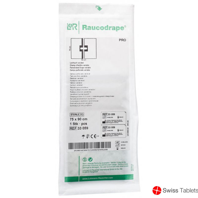 Lohmann Set 1 Lochtuch 75x90cm Varia Kleb 30 Stück buy online