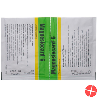 Magnesiocard Granulat 5 Mmol Citron Neu Beutel 50 Stück