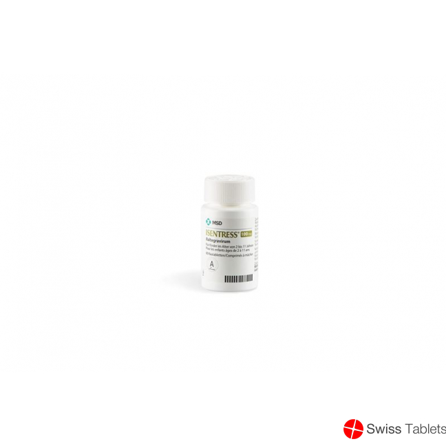 Isentress Kautabl 100 mg Fl 60 pcs