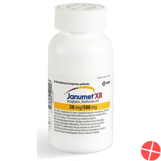 Janumet XR Ret Filmtabl 50/500 mg Fl 56 pcs