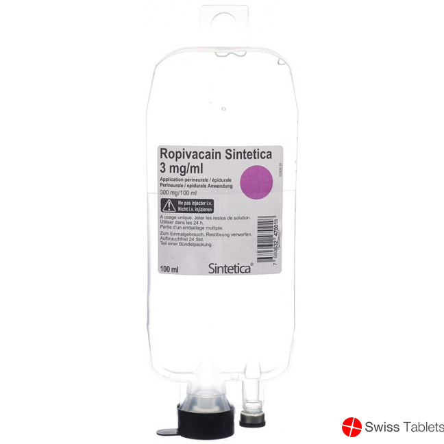 Ropivacain Sintetica 3mg/ml 100ml Beutel 10 Stück buy online