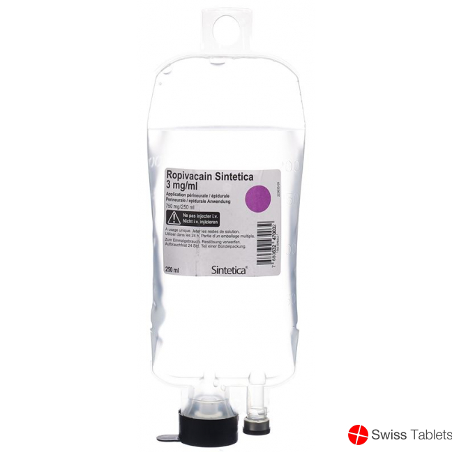Ropivacain Sintetica 3mg/ml 250ml Beutel 5 Stück buy online