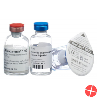 Fibrogammin Trockensub 1250 IU cum solvent with transfer set