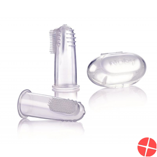Nuby finger toothbrush with storage box