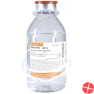 Mannitol Bichsel Infusionslösung 20% 18 Glasflasche 250ml Mannitol Bichsel Infusionslösung 20% 18 Glasflasche 250ml