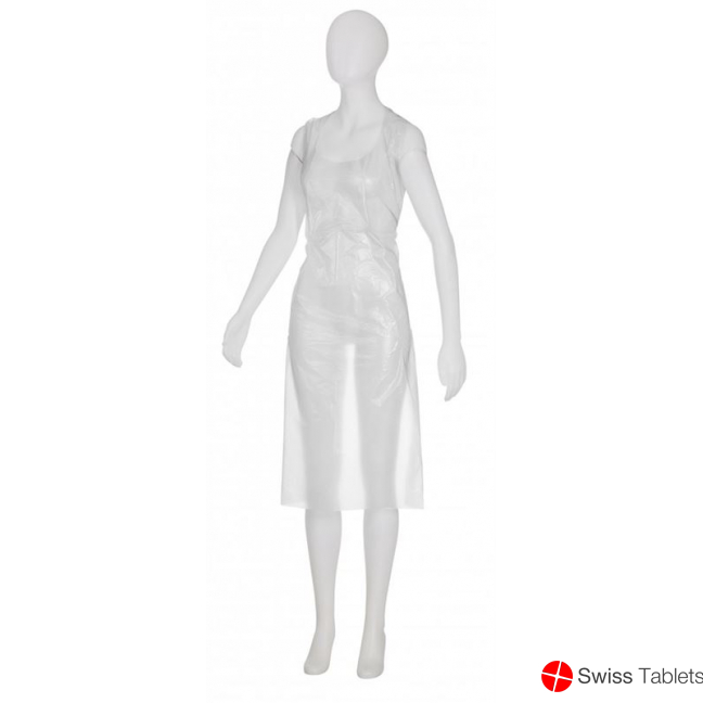 Med-comfort Schutzschuerze 75x125cm Weiss 100 Stück buy online