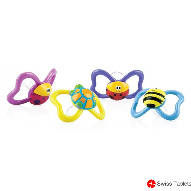 Nuby Nuggi Paci-Pals Oval Silikon Noppen 6-36 buy online