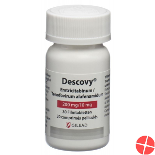 Descovy Filmtabletten 200/10mg Flasche 30 Stück